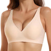 Seamless wireless jelly bra front view