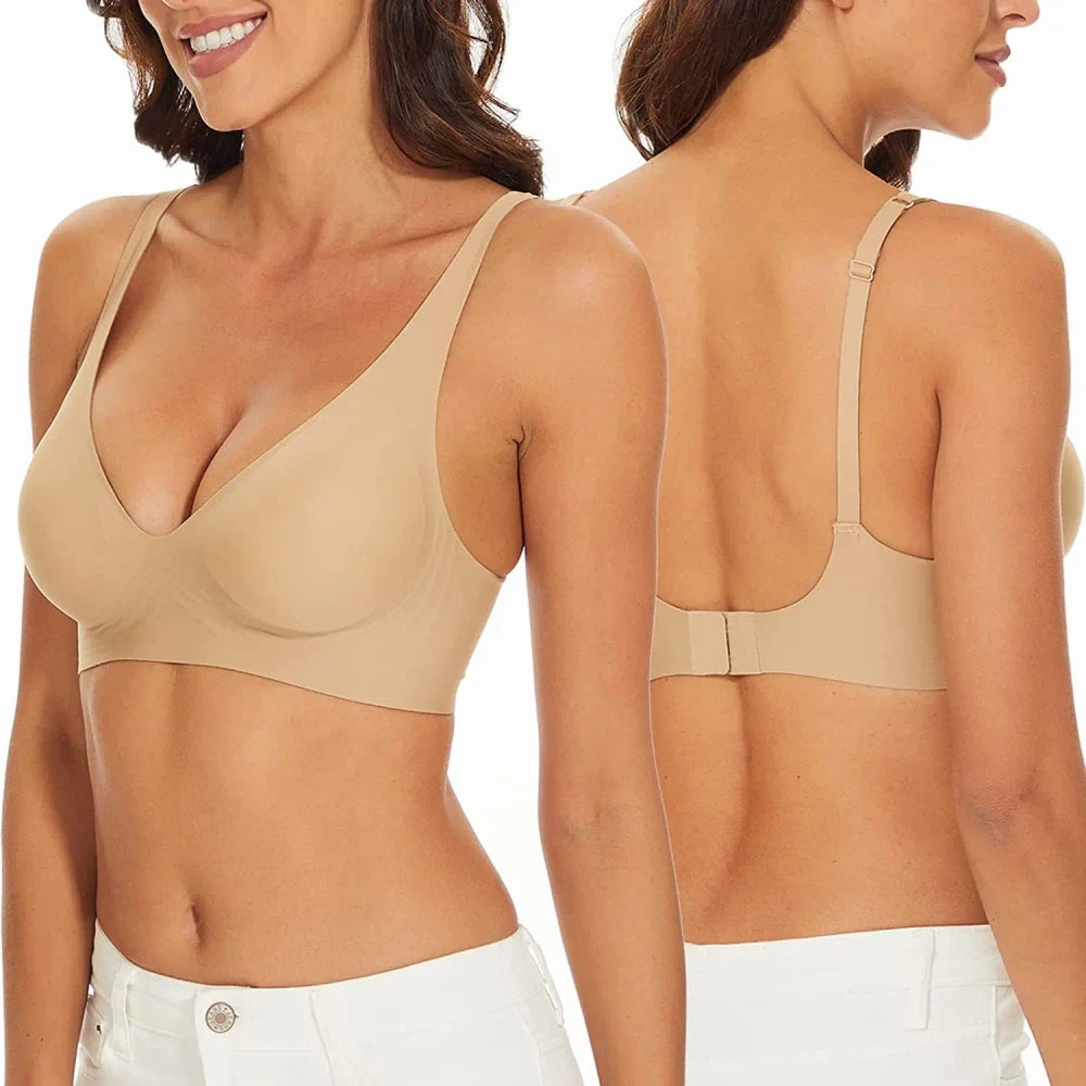 Jelly bra adhesive detail close-up