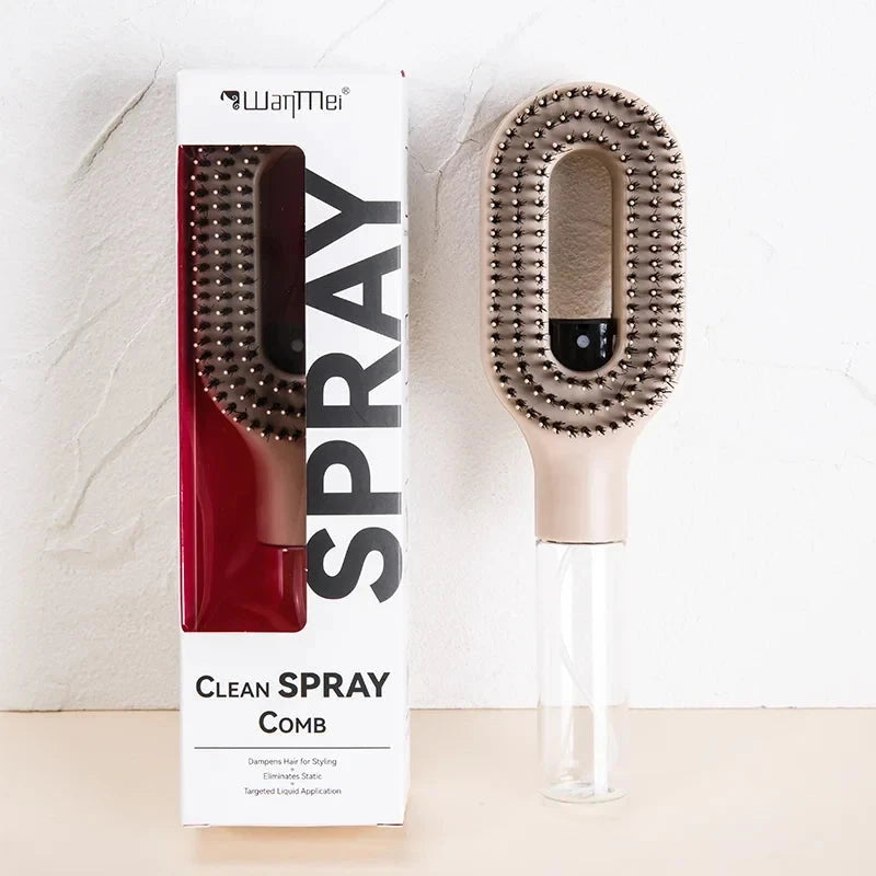 Spray brush cap and nozzle close-up