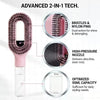 Spray detangling brush nozzle detail