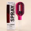 Pink scalp massage brush full product view